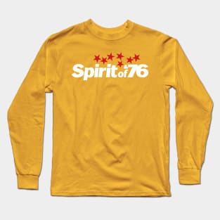 Spirit of '76 - White & Red Long Sleeve T-Shirt